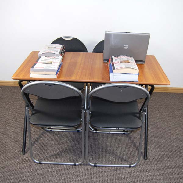 Library Folding Table Chairs